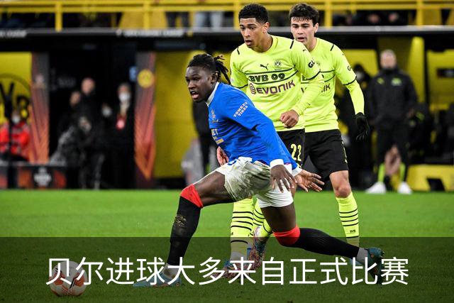贝尔进球大多来自正式比赛